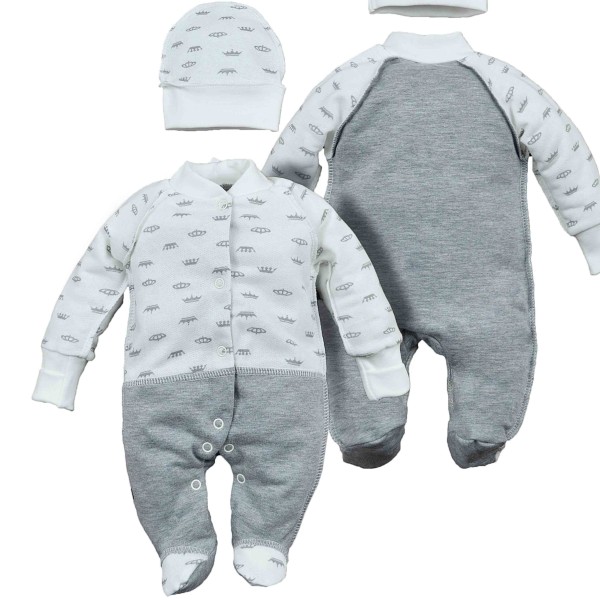 Naujagimio kraitelis išvirkščiomis siūlėmis (šiltas su pūkeliu 2 d.) Karūnos Naujagimio kraitelis išvirkščiomis siūlėmis (šiltas su pūkeliu 2 d.) Karūnos