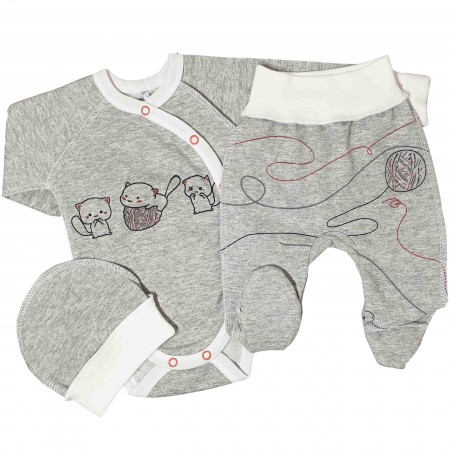 Šiltas naujagimio kraitelis(su pūkeliu) išvirkščiomis siūlėmis 3 d. Trys draugai