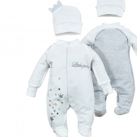 „Mažasis princas“ Naujagimio kraitelis išvirkščiomis siūlėmis (šiltas su pūkeliu 2 d.) 