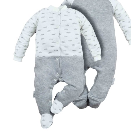 Šilti (su pūkeliu) šliaužtinukai - kombinezonas Karūnos