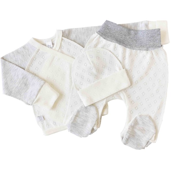 Naujagimio kraitelis išvirkščiomis siūlėmis 3 d. Neutral Naujagimio kraitelis išvirkščiomis siūlėmis 3 d. Neutral