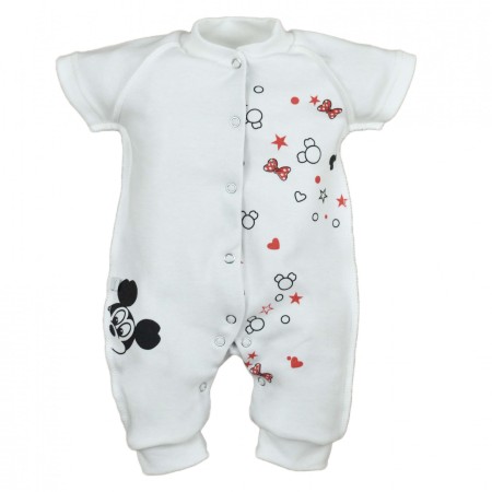 Romperis trumpomis rankovėmis išvirkščiomis siūlėmis Mikis