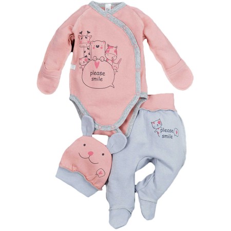 Šiltas naujagimio kraitelis(su pūkeliu) išvirkščiomis siūlėmis 3 d. Smile