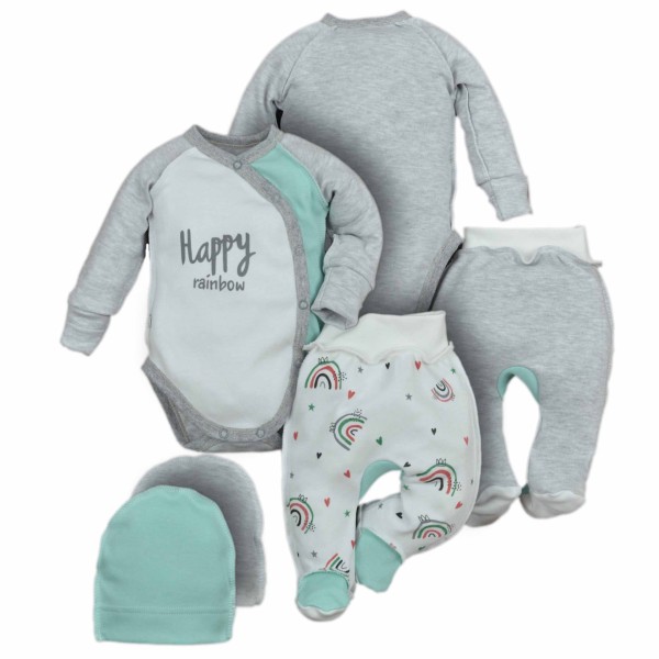 Naujagimio kraitelis išvirkščiomis siūlėmis 3 d. Vaivorykštė Naujagimio kraitelis išvirkščiomis siūlėmis 3 d. Vaivorykštė