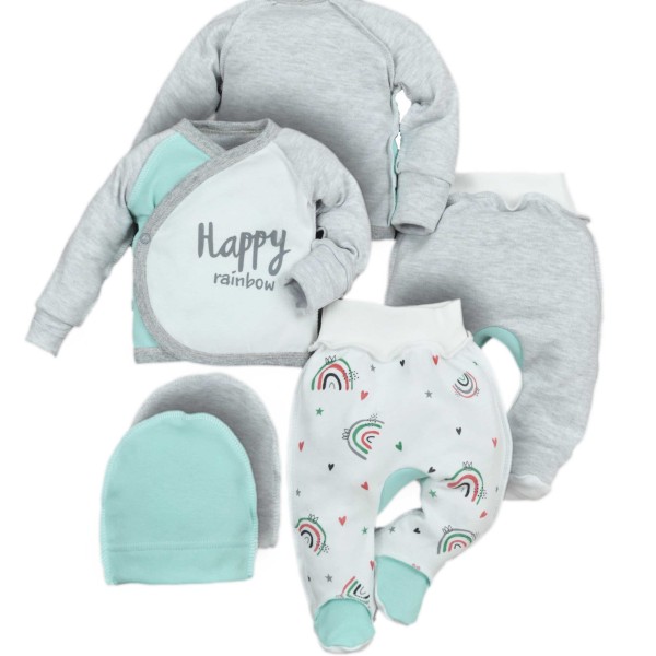 Naujagimio kraitelis išvirkščiomis siūlėmis 3 d. Vaivorykštė Naujagimio kraitelis išvirkščiomis siūlėmis 3 d. Vaivorykštė