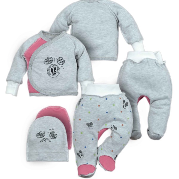 Naujagimio kraitelis išvirkščiomis siūlėmis (šiltas su pūkeliu 3 d.) Mikis (rausvas) Naujagimio kraitelis išvirkščiomis siūlėmis (šiltas su pūkeliu 3 d.) Mikis (rausvas)