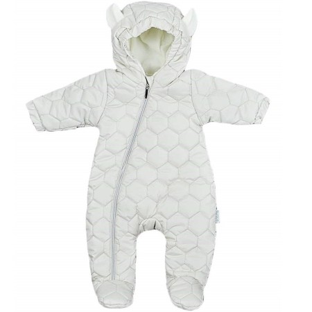 Rudeninis dygsniuotas kombinezonas kūdikiams (pieno spl.)