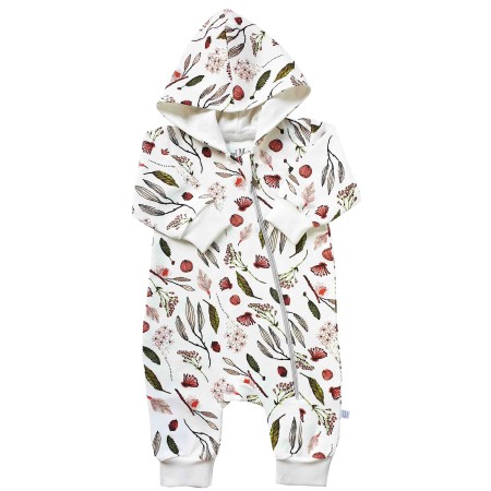 Šliaužtinukas -romperis kūdikiui su gobtuvu