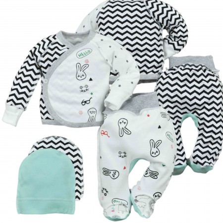 Naujagimio kraitelis išvirkščiomis siūlėmis 3 d. Hello