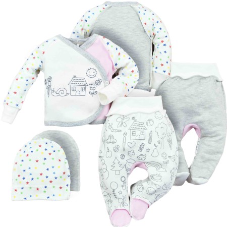 Naujagimio kraitelis išvirkščiomis siūlėmis 3 d. "Laimės namukas"