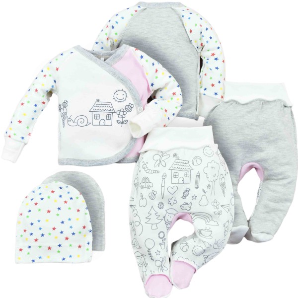 Naujagimio kraitelis išvirkščiomis siūlėmis 3 d. "Laimės namukas" Naujagimio kraitelis išvirkščiomis siūlėmis 3 d. "Laimės namukas"