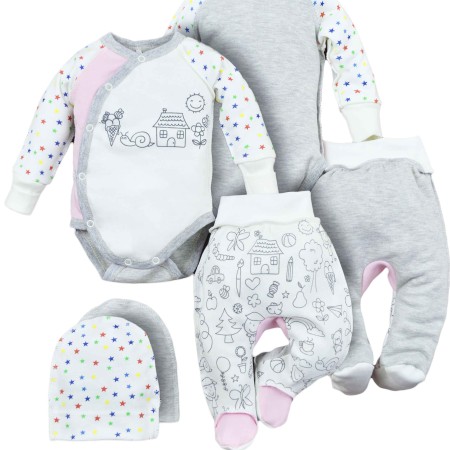 Naujagimio kraitelis išvirkščiomis siūlėmis 3 d. "Laimės namukas"