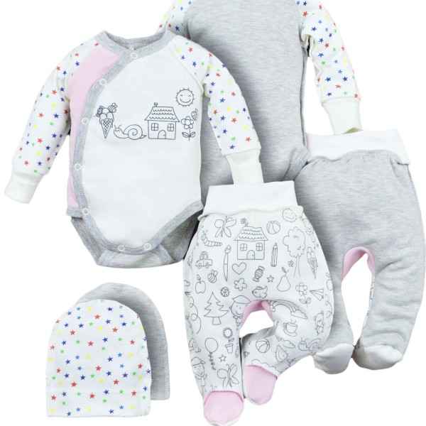 Naujagimio kraitelis išvirkščiomis siūlėmis 3 d. "Laimės namukas" Naujagimio kraitelis išvirkščiomis siūlėmis 3 d. "Laimės namukas"