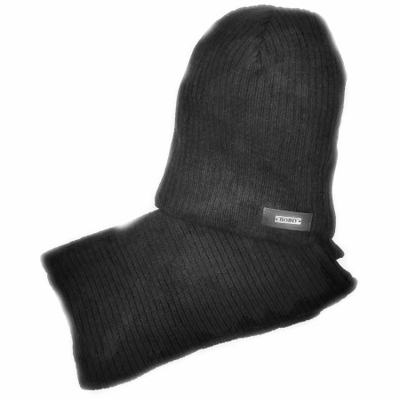 Žieminė kepurė su mova ZORRO(52-54 cm) juoda