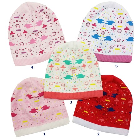 Rudeninė - pavasarinė kepurė mergaitei (44-46 cm) 