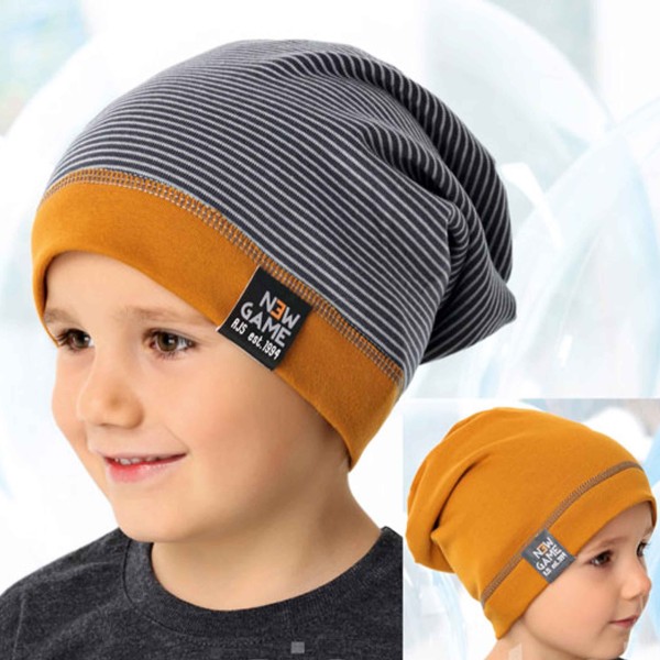 AJS dviguba kepurė berniukui 52-54 cm AJS dviguba kepurė berniukui 52-54 cm