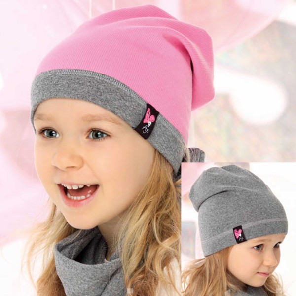 AJS dviguba kepurė mergaitei 52-54 cm AJS dviguba kepurė mergaitei 52-54 cm