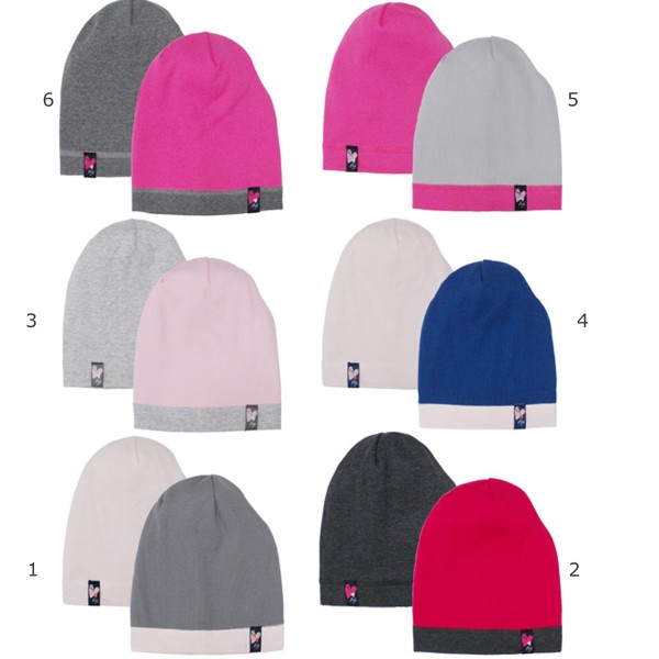 AJS dviguba kepurė mergaitei 52-54 cm AJS dviguba kepurė mergaitei 52-54 cm