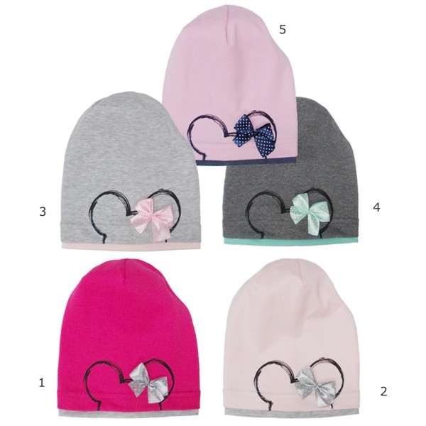 AJS viengubo trikotažo kepurė mergaitei 48-50 cm AJS viengubo trikotažo kepurė mergaitei 48-50 cm