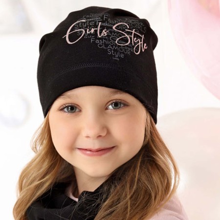 AJS viengubo trikotažo kepurė mergaitei 52-54 cm