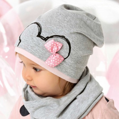 AJS viengubo trikotažo kepurė mergaitei 48-50 cm