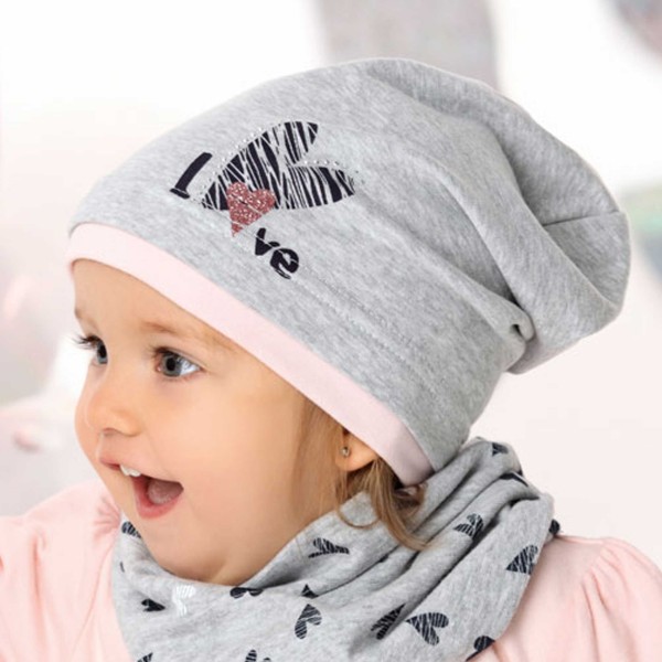 AJS viengubo trikotažo kepurė mergaitei 44-46 cm AJS viengubo trikotažo kepurė mergaitei 44-46 cm