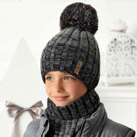 AJS Žieminė kepurė ir mova berniukui (nuo 56cm)