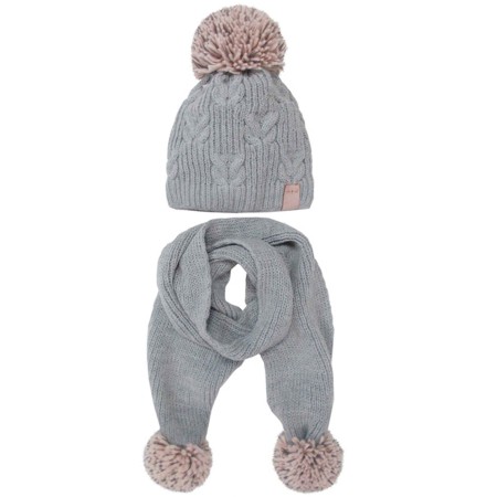 AJS Žieminė kepurė ir šalikas mergaitei (52-54 cm) 476