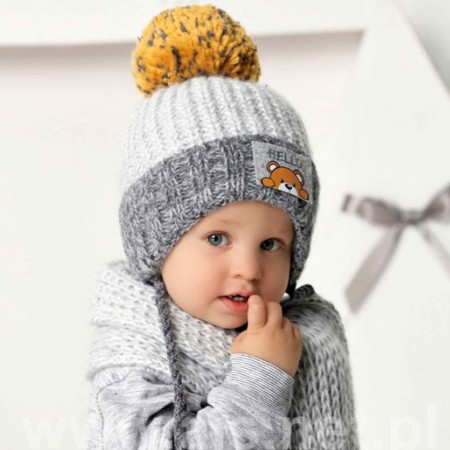 AJS Žieminė kepurė ir šalikas berniukui (46-48 cm) 432