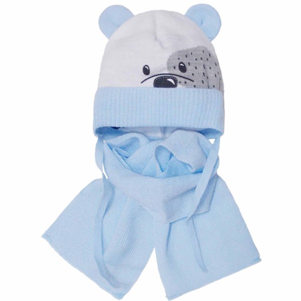 AJS Žieminė kepurė ir šalikas berniukui (44-46 cm) AJS Žieminė kepurė ir šalikas berniukui (44-46 cm)