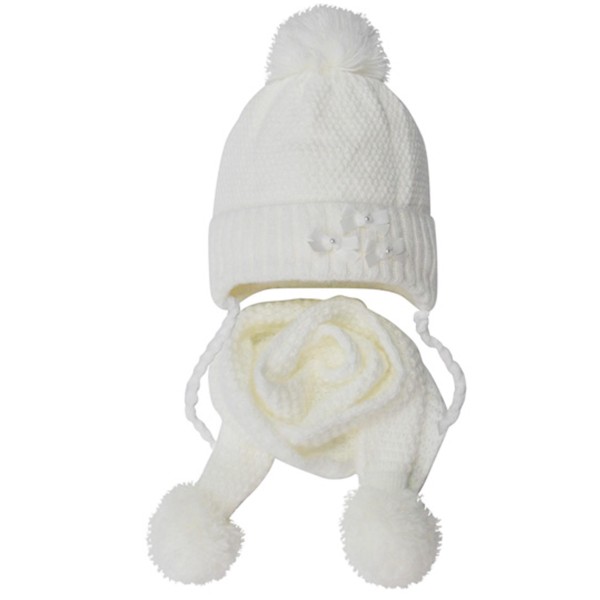 AJS Žieminė kepurė ir šalikas mergaitei (44-48 cm) (balta) AJS Žieminė kepurė ir šalikas mergaitei (44-48 cm) (balta)