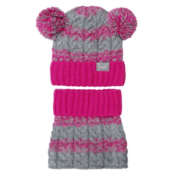 AJS Žieminė kepurė ir mova mergaitei (50-52 cm) AJS Žieminė kepurė ir mova mergaitei (50-52 cm)