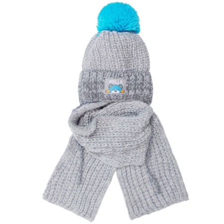 AJS Žieminė kepurė ir šalikas berniukui (46-48 cm) 432