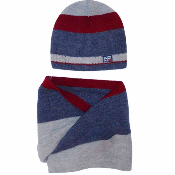 Žieminė kepurė su šaliku berniukui (52-56 cm) Žieminė kepurė su šaliku berniukui (52-56 cm)