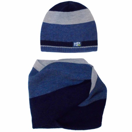 Žieminė kepurė su šaliku berniukui (52-56 cm) 