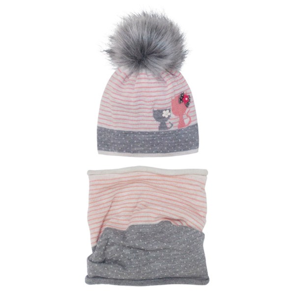 Žieminė kepurė mergaitei su mova (50-52 cm) Žieminė kepurė mergaitei su mova (50-52 cm)