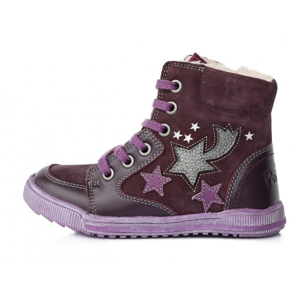 Violetiniai batai su pašiltinimu 28-33. DA061645 Violetiniai batai su pašiltinimu 28-33. DA061645