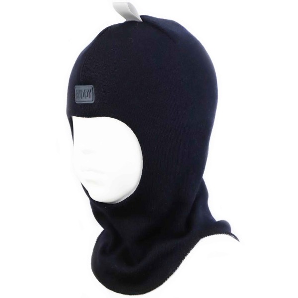 Merino vilnos tamsiai mėlyna kepurė-šalmas 2205/2 Merino vilnos tamsiai mėlyna kepurė-šalmas 2205/2