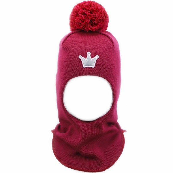 Vienspalvė, bordinė kepurė-šalmas su merino vilna 2210/14 Vienspalvė, bordinė kepurė-šalmas su merino vilna 2210/14