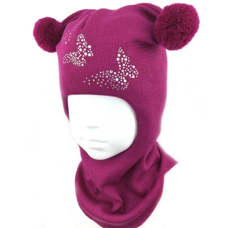 Kepurė-šalmas su vilna Drugeliai 2010/20