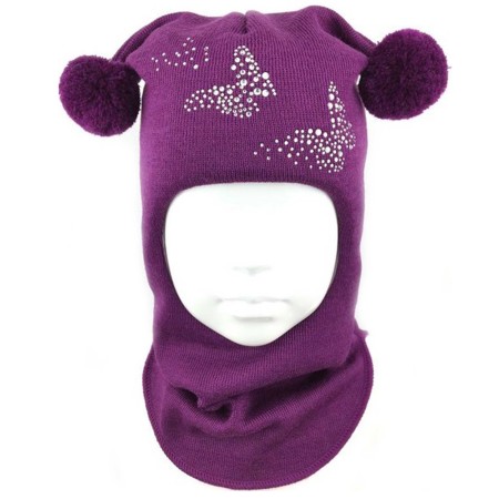 Merino vilnos kepurė-šalmas Drugeliai 2010/29