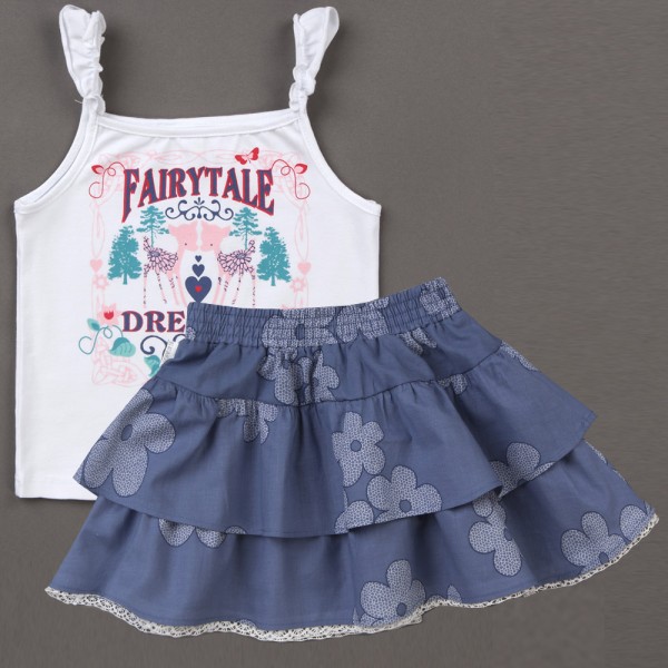 Melsvas sijonukas ir palaidinė "Fairy tale" Melsvas sijonukas ir palaidinė "Fairy tale"