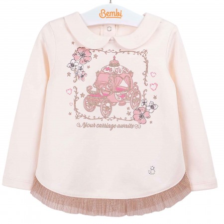 Palaidinė mergaitei Princesė (pieno spl.)