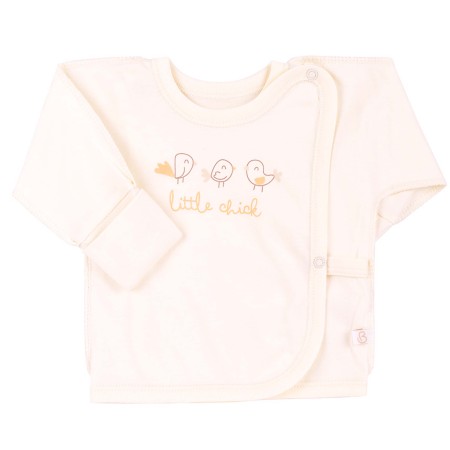 Siaustinukas naujagimiui išvirkščiom siūlėm Little chick (pieno spl.)