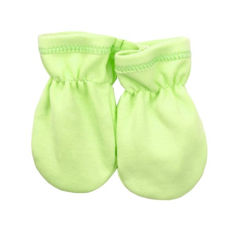 Medvilninės šiltos (su pūkeliu) pirštinės naujagimiui  56 dydžio (salotinės)