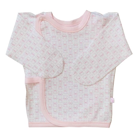 Siaustinukas naujagimiui išvirkščiom siūlėm "Z" (rausvas)