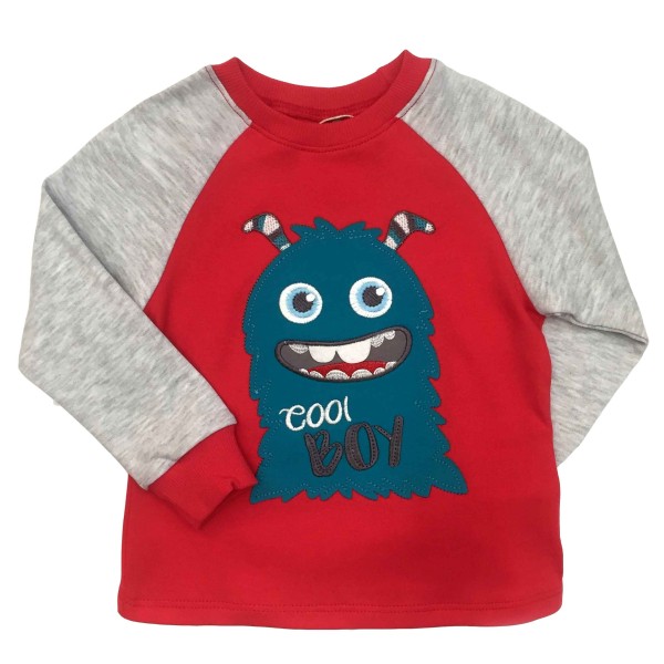 Marškinėliai berniukui "Cool Boy" raudoni Marškinėliai berniukui "Cool Boy" raudoni