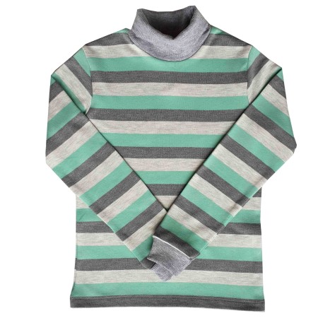 Šiltas golfas (pilka/žalia)