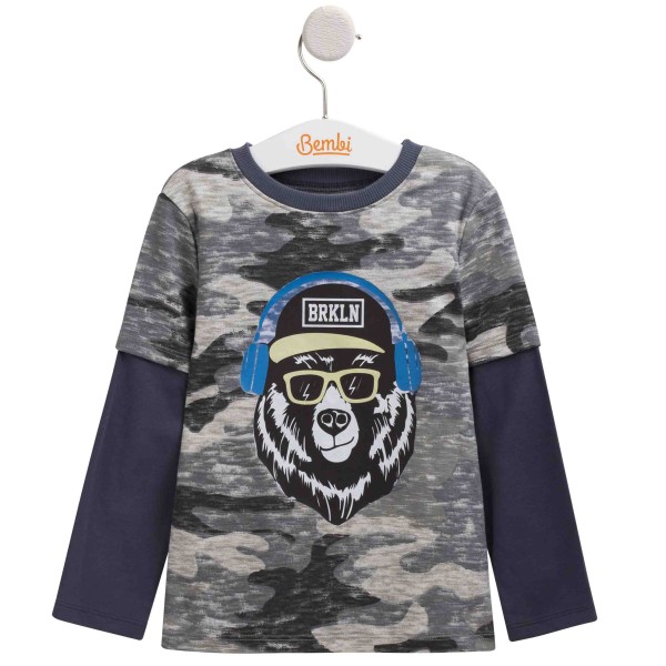 Marškinėliai berniukui "BRKLN" Marškinėliai berniukui "BRKLN"