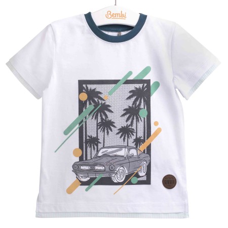 Marškinėliai berniukui "Summer" balta